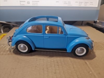 VOLKSWAGEN Beetle - blue PLAYMOBIL, incomplete