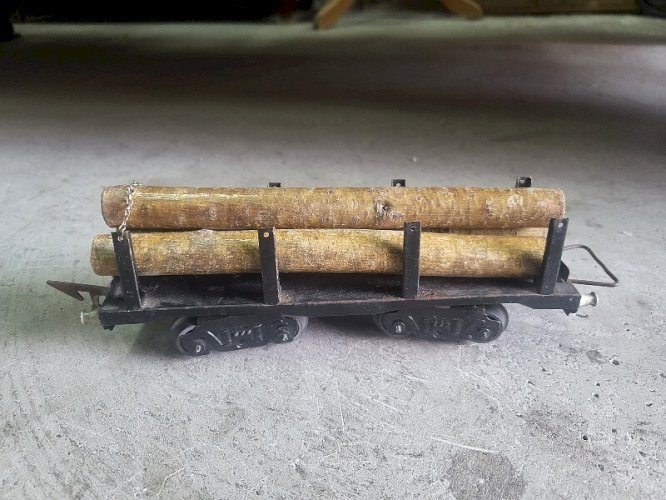 WAGON DE TRAIN JEP N 4598 WAGON DE BOIS TRONCS D'ARBES