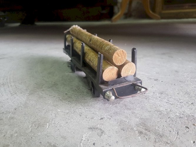 WAGON DE TRAIN JEP N 4598 WAGON DE BOIS TRONCS D'ARBES