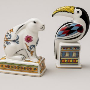 Wedgwood Noah’s Ark Collection 1993 – Rabbit and Toucan – Bone China England