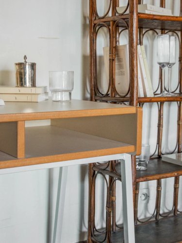 Yvan, le bureau en bois et métal N°140