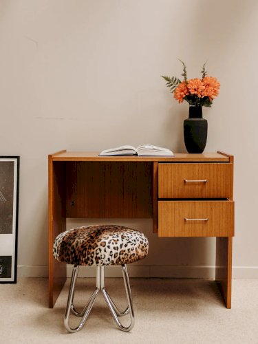 Yvan, le bureau en chêne et métal N°453