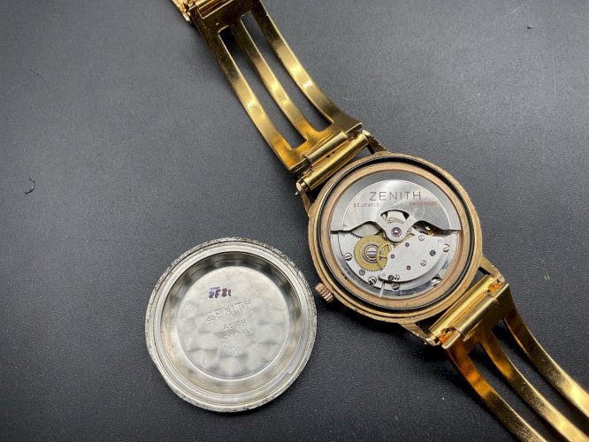 ZENITH MONTRE VINTAGE Automatique Plaquée Or calibre 2542