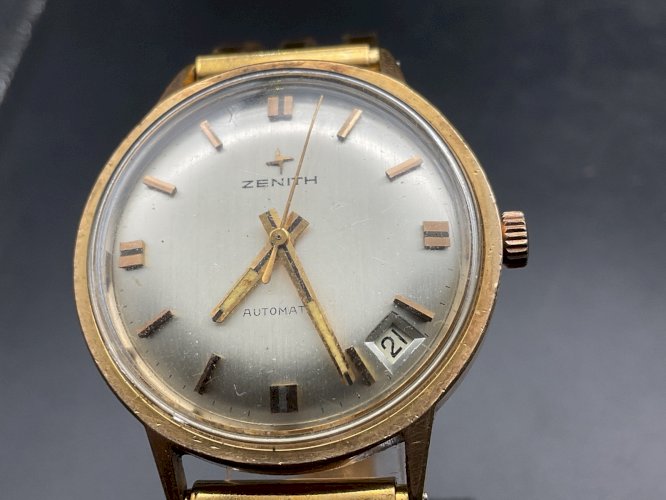 ZENITH MONTRE VINTAGE Automatique Plaquée Or calibre 2542
