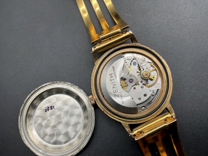 ZENITH MONTRE VINTAGE Automatique Plaquée Or calibre 2542